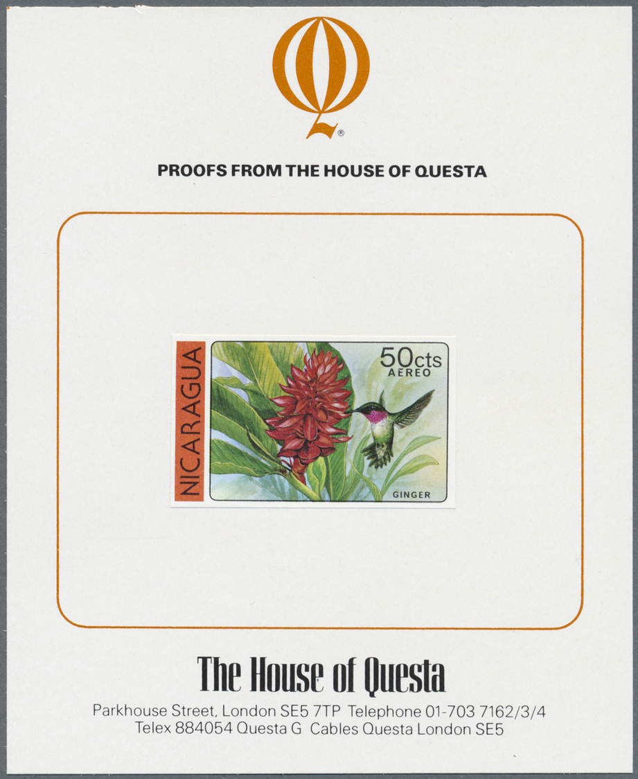 Thematik: Flora, Botanik / Flora, Botany, Bloom: 1979, Nicaragua. Imperforate Proof In Issued Colors Of The 50c Value Of - Other & Unclassified