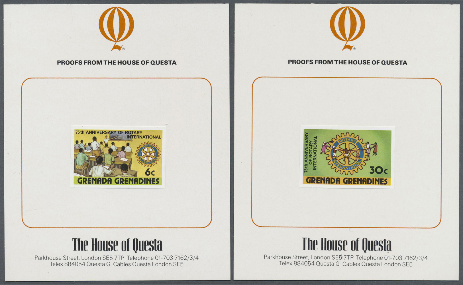 Thematik: Internat. Organisationen-Rotarier / Internat. Organizations-Rotary Club: 1980, Grenada Grenadines. Complete Se - Rotary, Lions Club