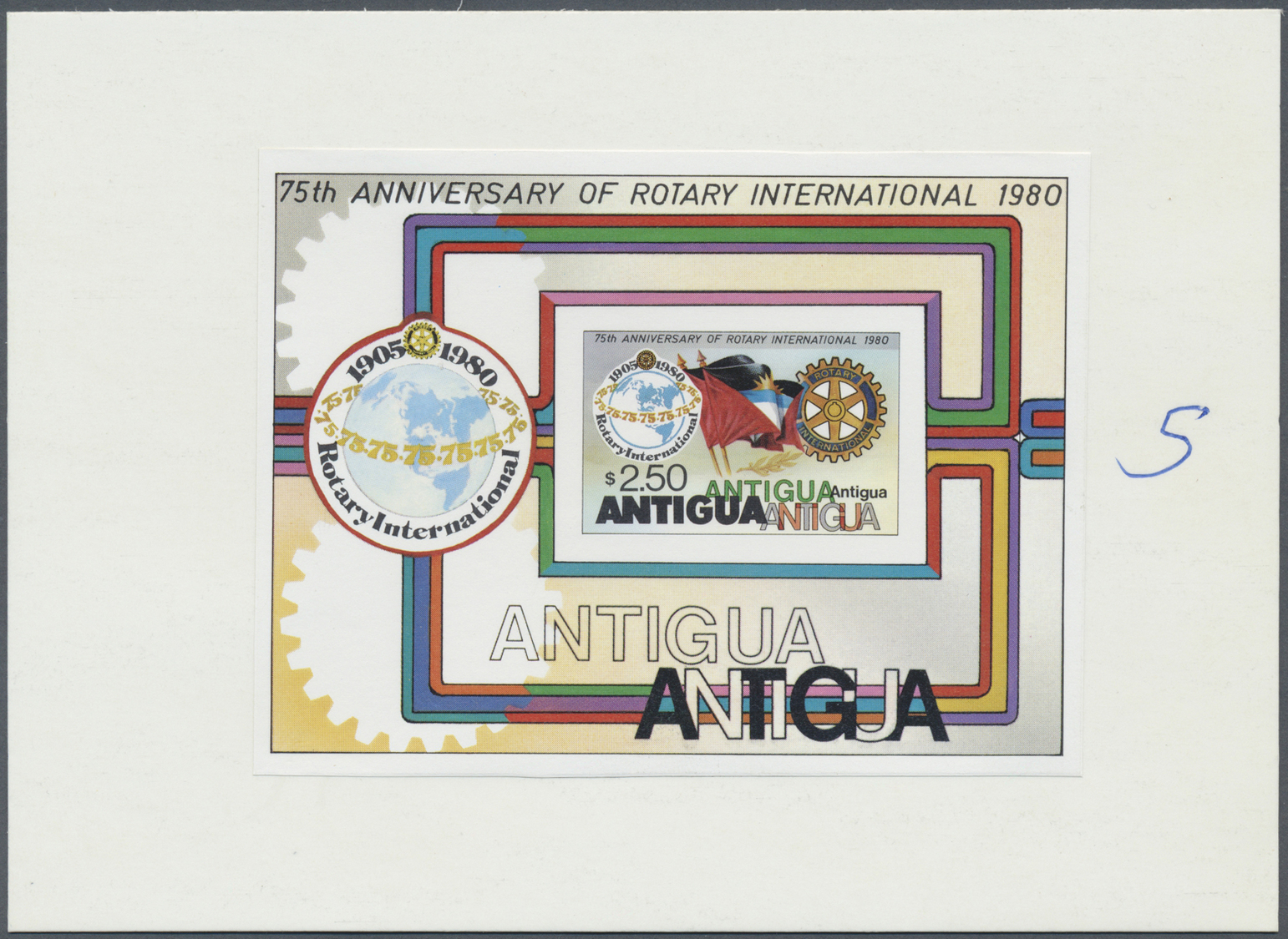 Thematik: Internat. Organisationen-Rotarier / Internat. Organizations-Rotary Club: 1980, Antigua. Rotary International, - Rotary, Lions Club