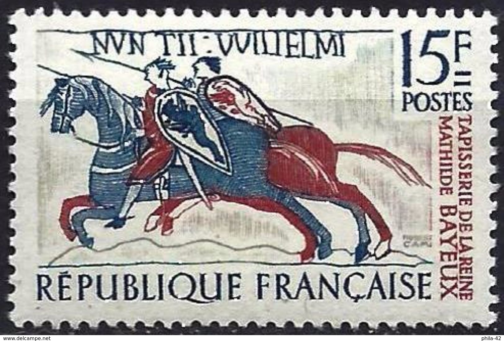 France 1958 - Tapestry : Warriors On Horseback ( Mi 1209 - YT 1172 ) MNH** - Nuovi