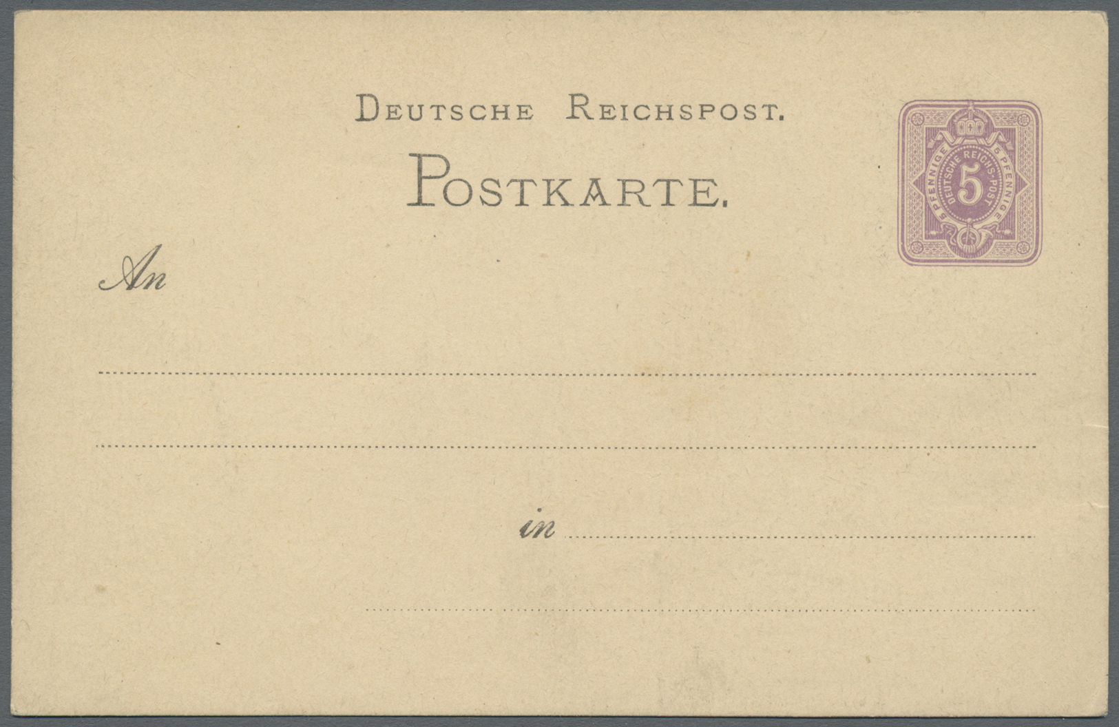 ** Thematik: Luther: 1885 (ca), Dt. Reich. Privat-Postkarte 5 Pfge Mit Rs. Oben Bildzudruck "Wartburg". Ungebraucht. - Theologians