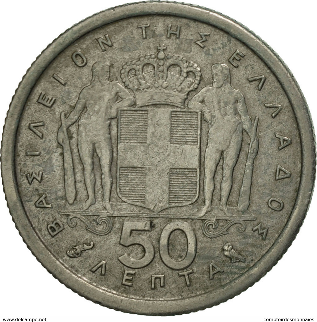 Monnaie, Grèce, Paul I, 50 Lepta, 1964, TTB, Copper-nickel, KM:80 - Grèce