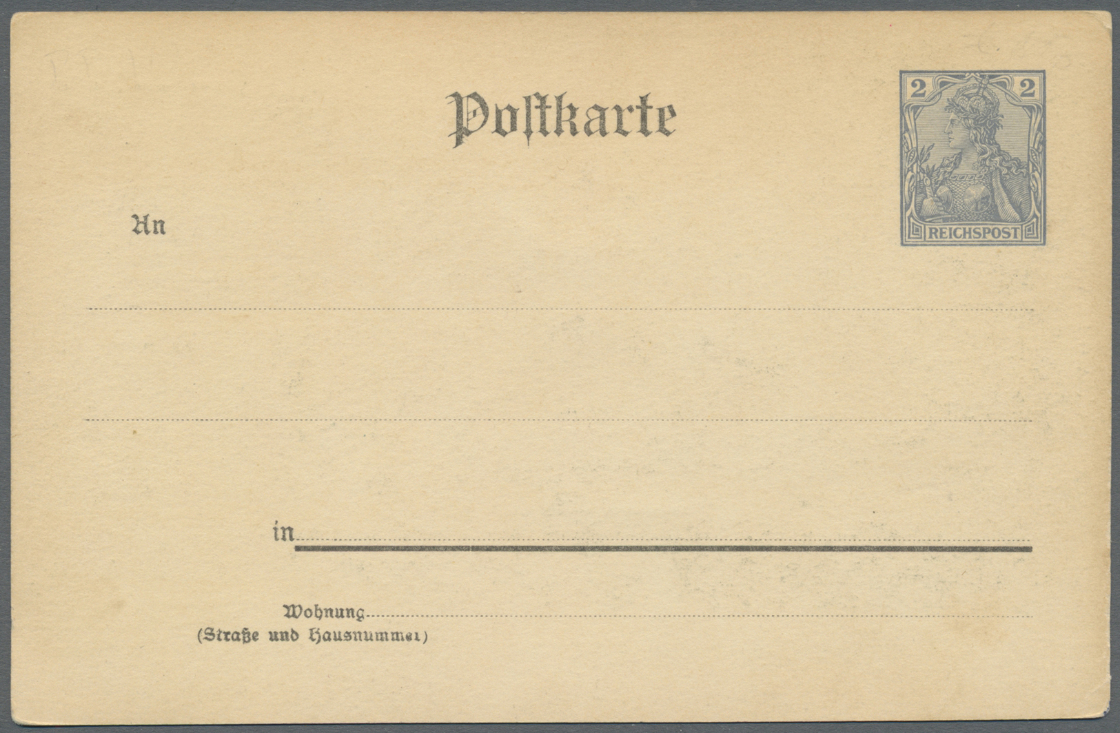 GA Thematik: Medizin, Gesundheit / Medicine, Health: 1902 (ca), Dt. Reich. Privat-Postkarte 2 Pf Reichspost "Gruss Aus B - Medicine