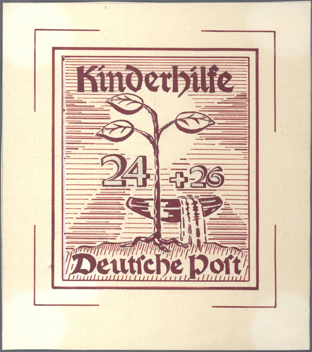 Sowjetische Zone - Mecklenburg-Vorpommern: 1945 KINDERHILFE, "Lebensbaum Mit Kinderwiege" 6 Pfg., 12 - Other & Unclassified