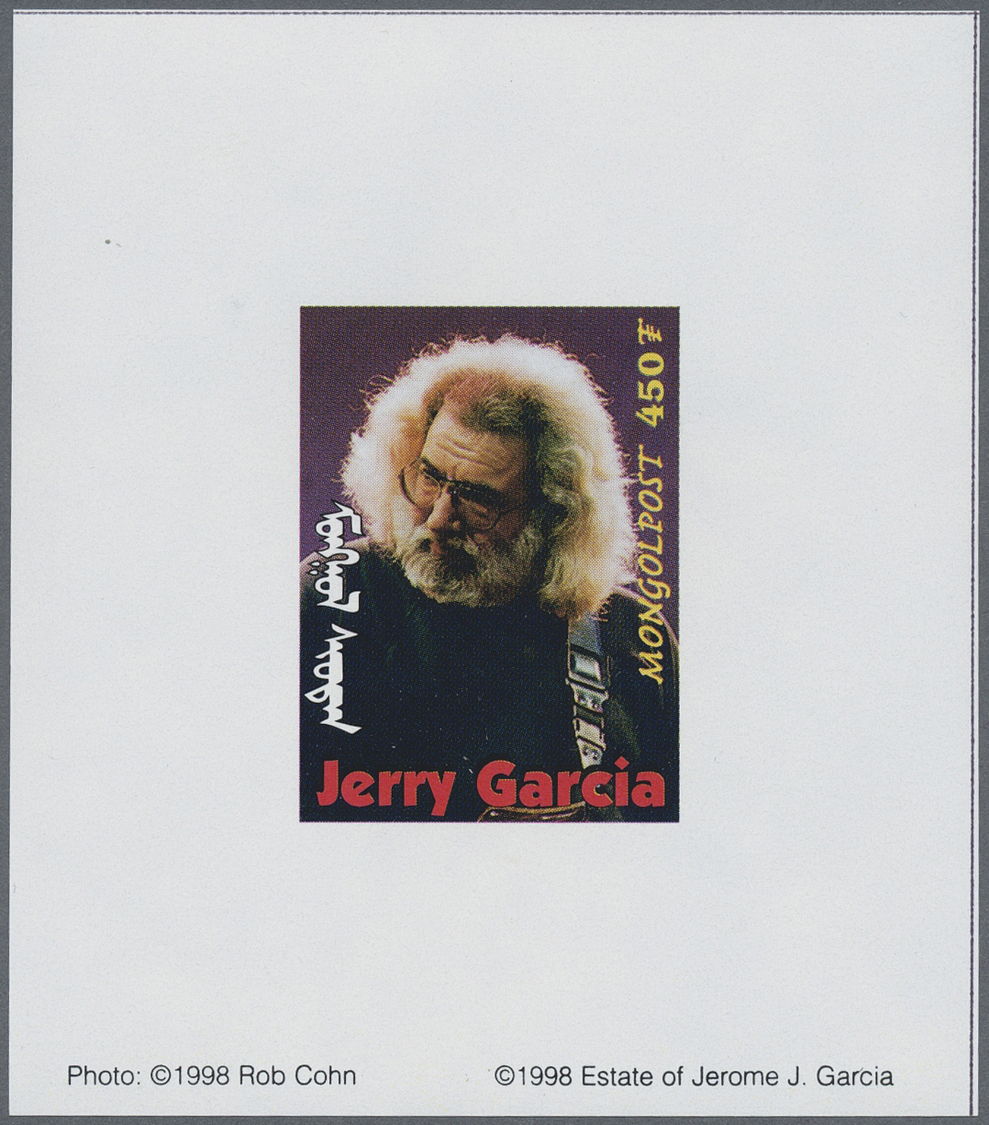 ** Thematik: Musik / Music: 1998, MONGOLIA: Jerry Garcia (rock Music) Complete Set Of 11 Different Special Imperforate M - Music