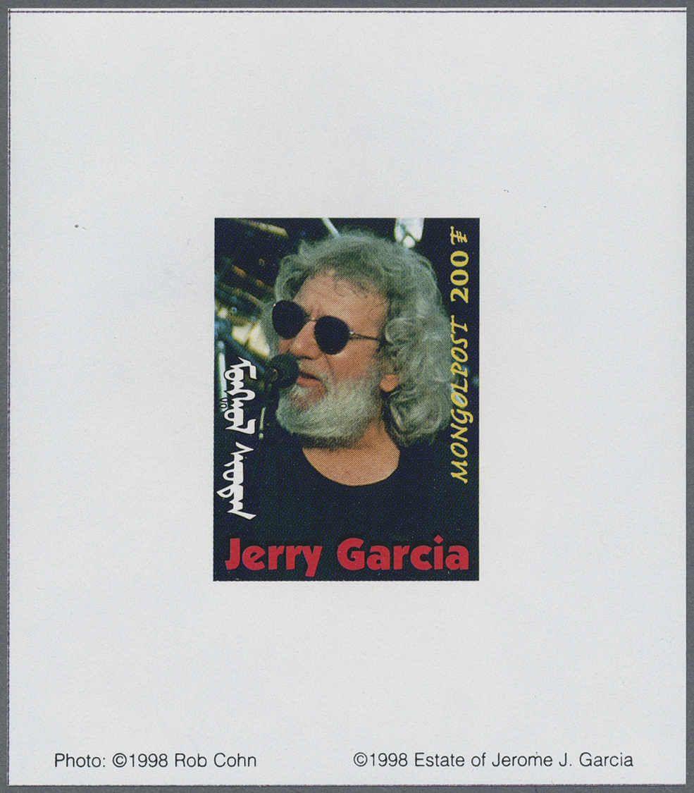 ** Thematik: Musik / Music: 1998, MONGOLIA: Jerry Garcia (rock Music) Complete Set Of 11 Different Special Imperforate M - Music