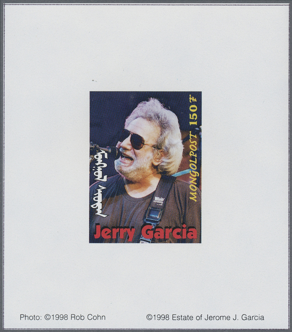 ** Thematik: Musik / Music: 1998, MONGOLIA: Jerry Garcia (rock Music) Complete Set Of 11 Different Special Imperforate M - Music