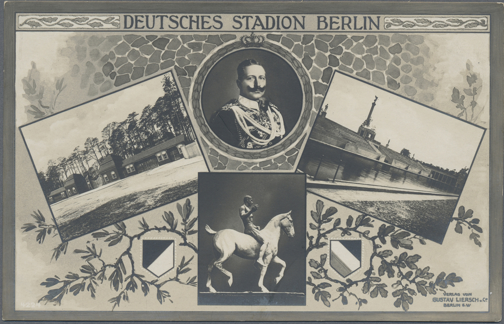 Thematik: Olympische Spiele / Olympic Games: 1913, DEUTSCHES STADION BERLIN: Offizielle Postkarte, Ungebraucht, Eingewei - Autres & Non Classés