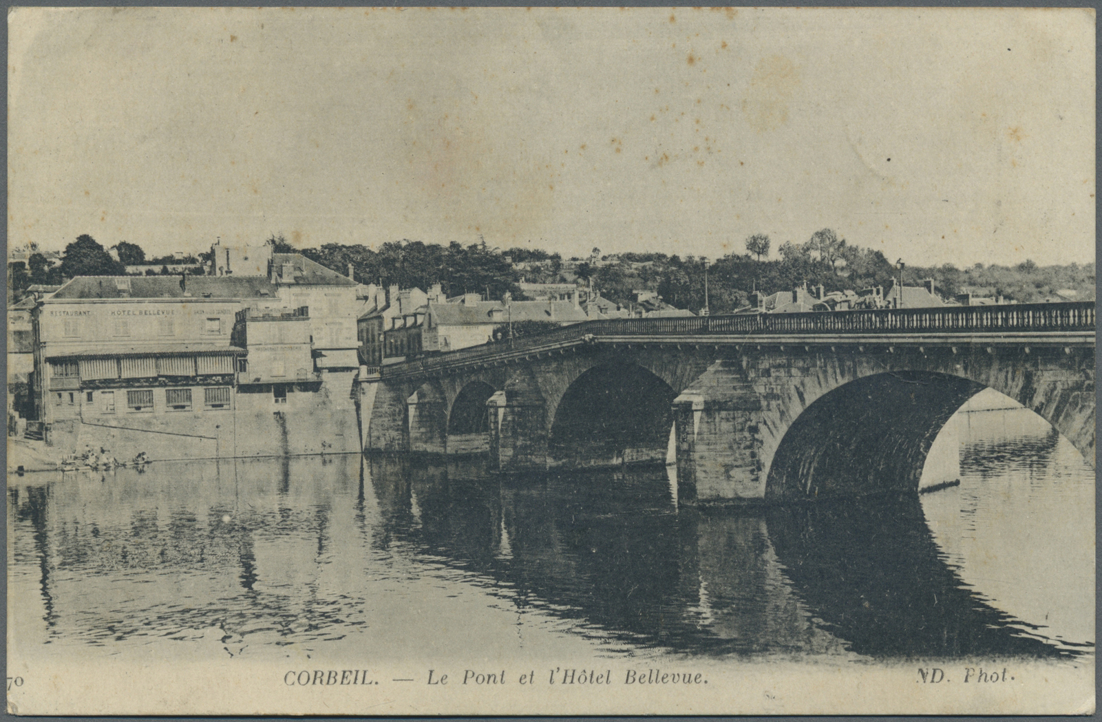 Br Albanien: 1919. Stampless Picture Post Card Of ‘Corbeil, France’ Addressed To Koritza, Albania With Boxed Hand - Albania