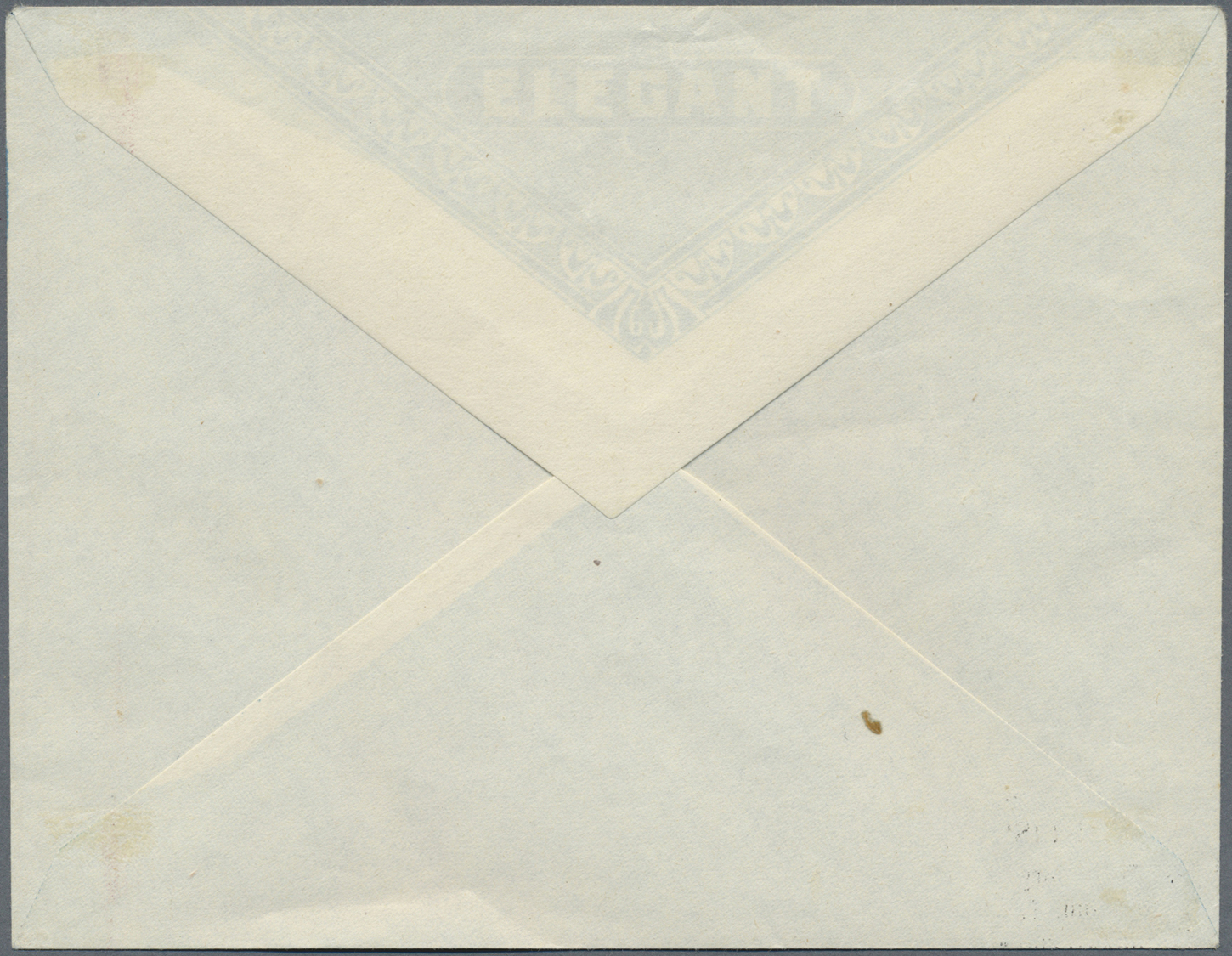GA Albanien - Lokalausgaben: TEPELENA Military Mail, 1914, 1gr. Blue/seal, Handstamp On Envelope, Unused (hinge M - Albanie