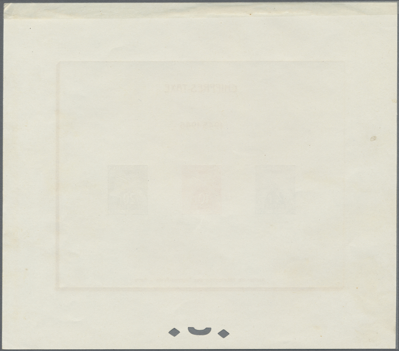 (*) Andorra - Französische Post: 1946. L'Épreuve Collective For The 1946s Values Of The Postage Due Stamps "Wheat - Autres & Non Classés