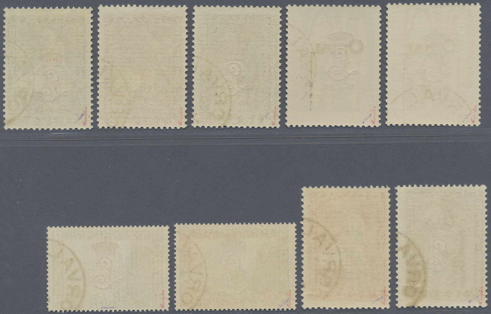 O Belgien: 1929, 5 C. Bis 10 F. ORVAL Mit Monogramm-Aufdruck „L" Mit Krone, Kompl. Ausgabe (9 Werte) Einwandfrei - Altri & Non Classificati