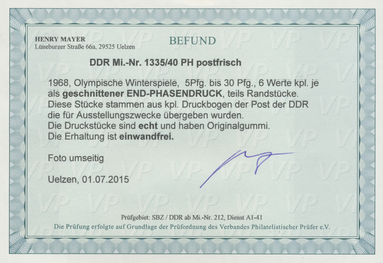 ** Thematik: Olympische Spiele / Olympic Games: 1968: DDR, Olympiade 1968 UNGEZÄHNT In Originalfarben, 6 Werte Komplett, - Other & Unclassified