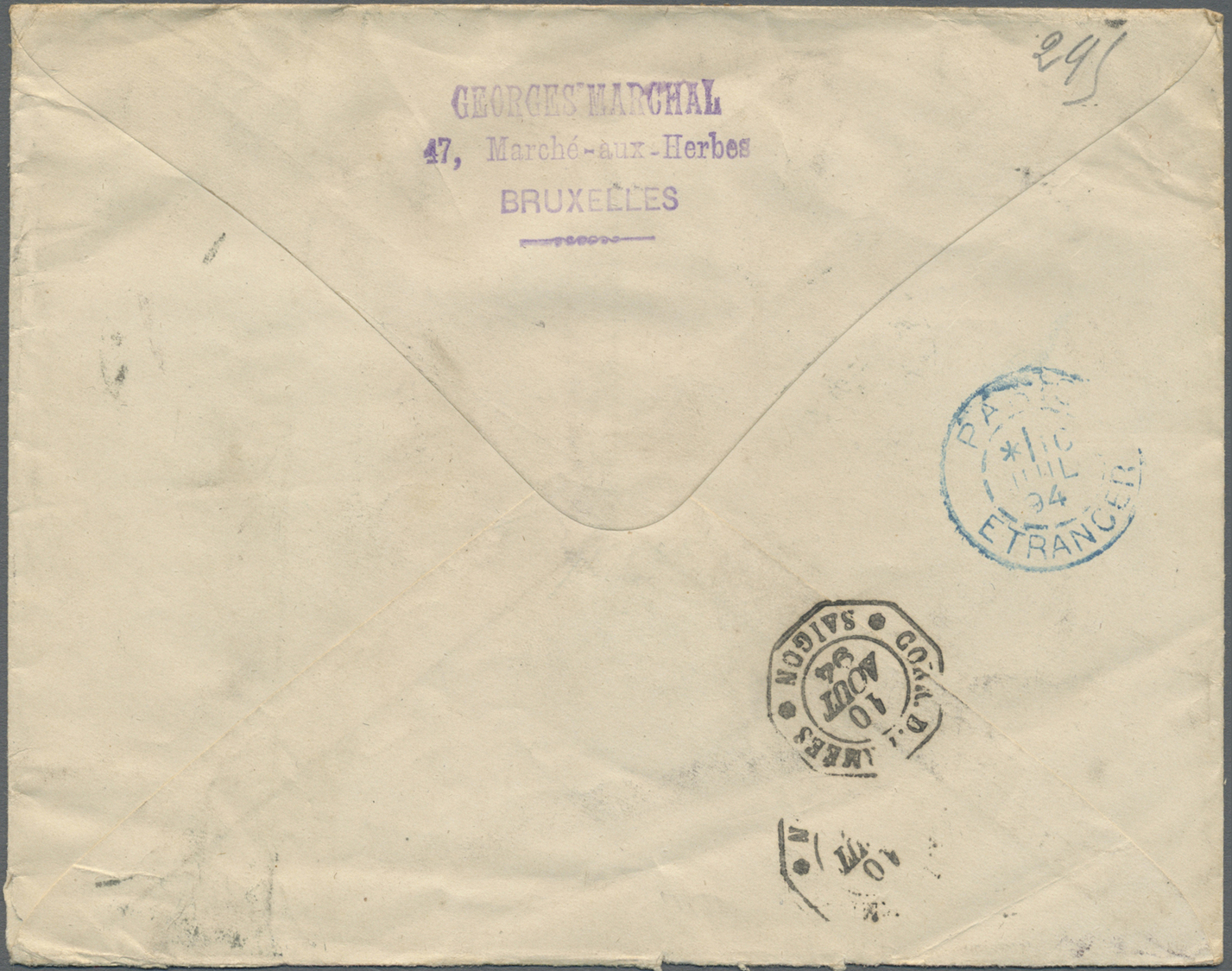 GA Belgien - Ganzsachen: 1893, Stationery Envelope Leopold II 10 C Red Uprated 1 C Grey, 2x 2 C Yellow And 10 C R - Other & Unclassified