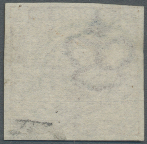 O Dänemark: 1858, 4 S. Brown Cancelled "171" GETTORN In Blue, Cert. Moeller BPP - Lettres & Documents