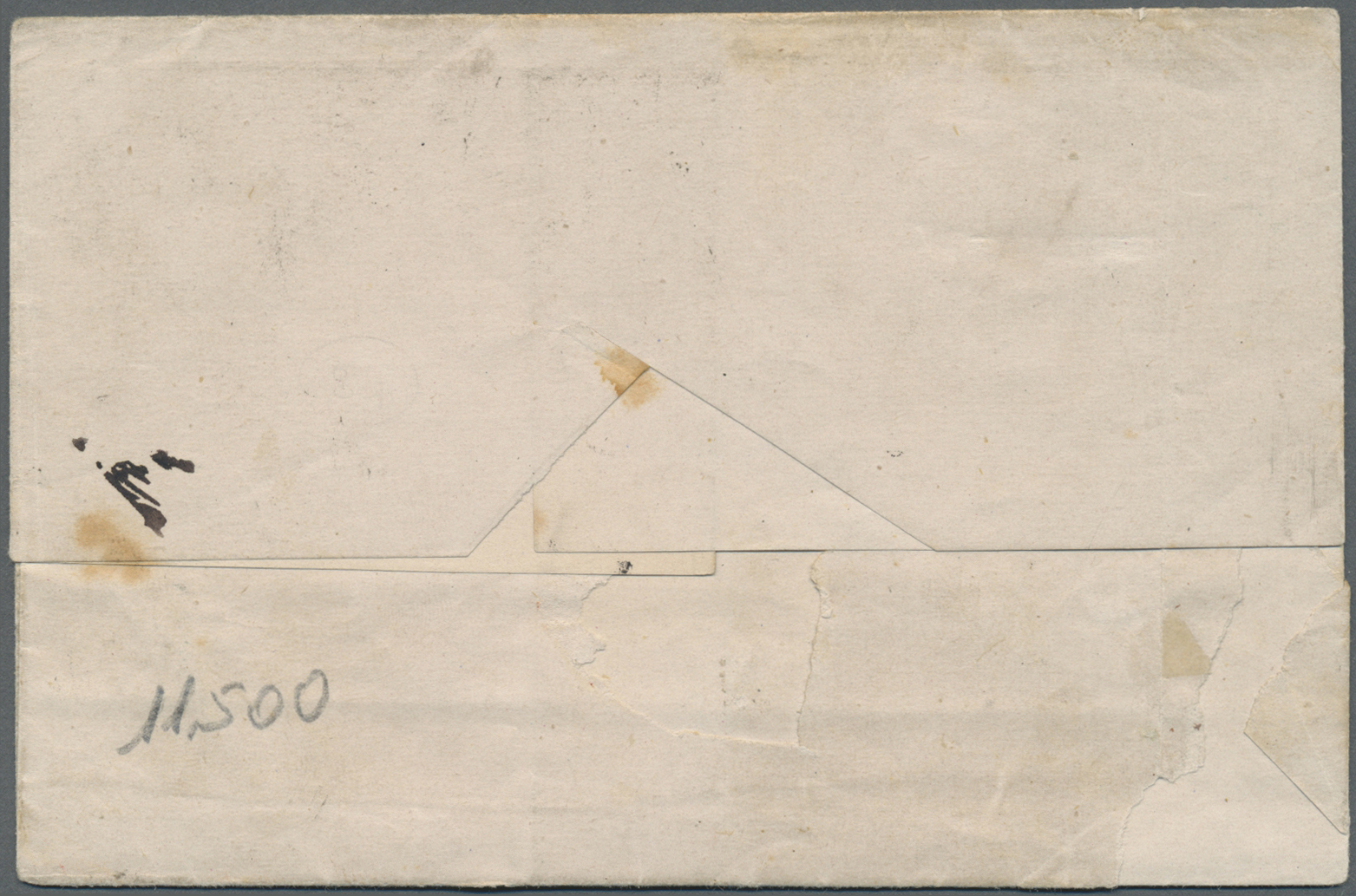 Br Dänemark: 1868, 3 S., 4 S. And 8 S. (3) Canc. Numeral "51" W. "ODENSE 11 5" Alongside On Registered Folded Env - Lettres & Documents