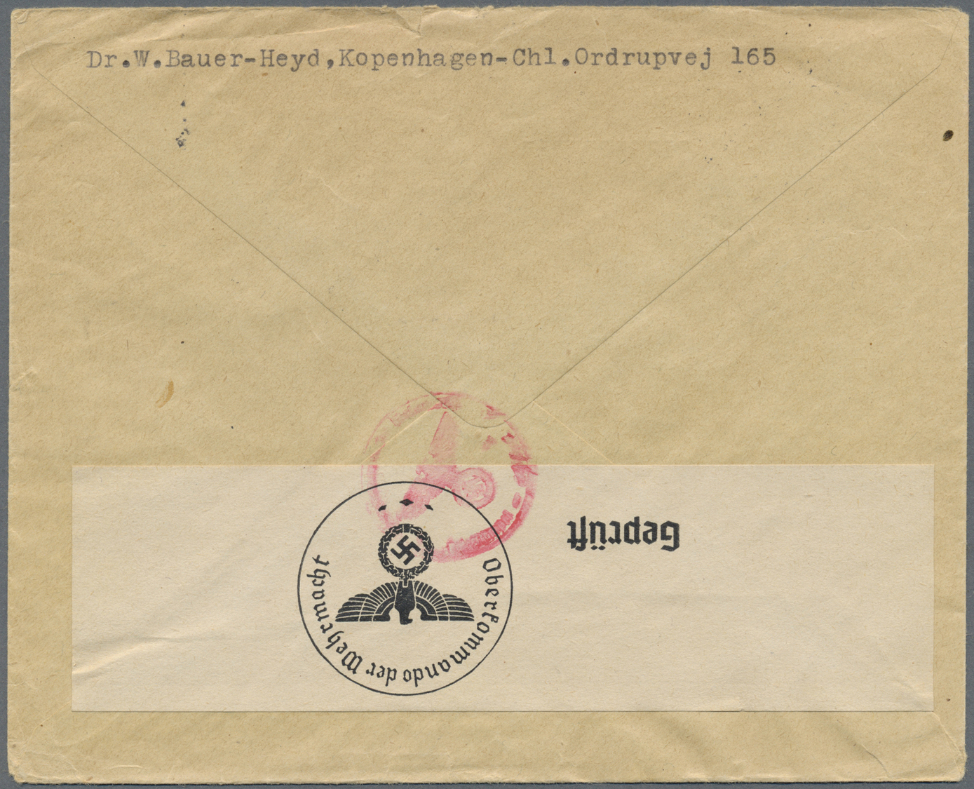 Br Dänemark: 1934, 6 airmail covers mostly from Copenhagen to France, Switzerland, CSR