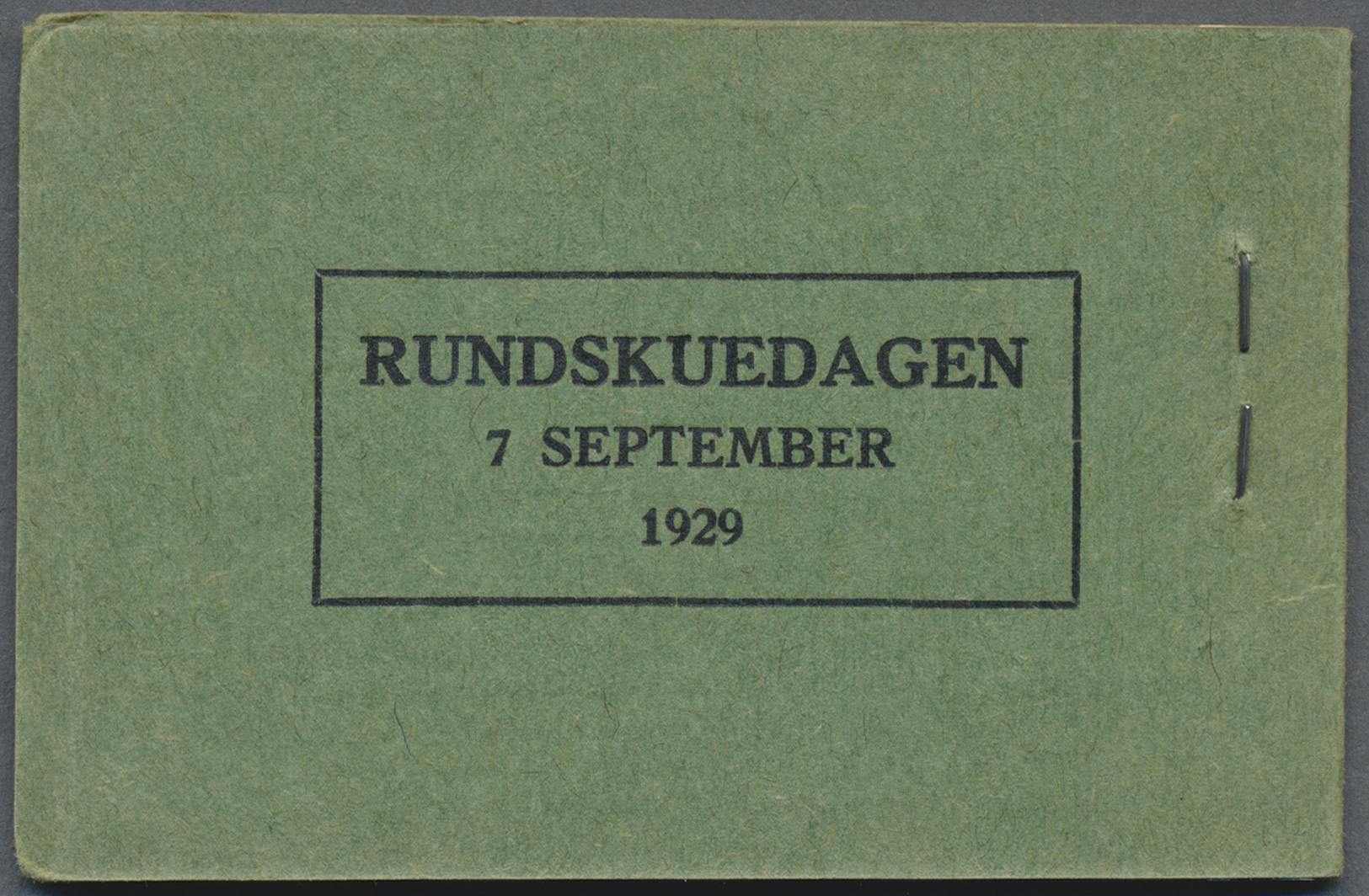 ** Dänemark - Markenheftchen: 1929, 2 Kronen Ziffern Als Postfrisches, Vorzüglich Erhaltenes Markenheftchen MH 6, - Libretti