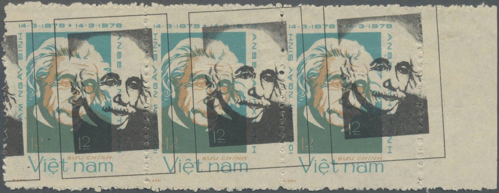 (*) Thematik: Persönlichkeiten - Einstein / Personalities - Einstein: Vietnam: 1979, 12 Xu 100. Geburtstag Von Albert Ei - Albert Einstein
