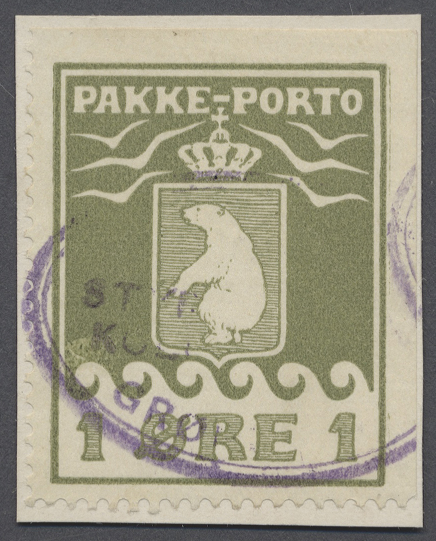 Brrst Dänemark - Grönländisches Handelskontor: 1915, 1 Öre Oben Und Rechts Ungezähnt, Auf Briefstück, FA Gunnar L. N - Other & Unclassified