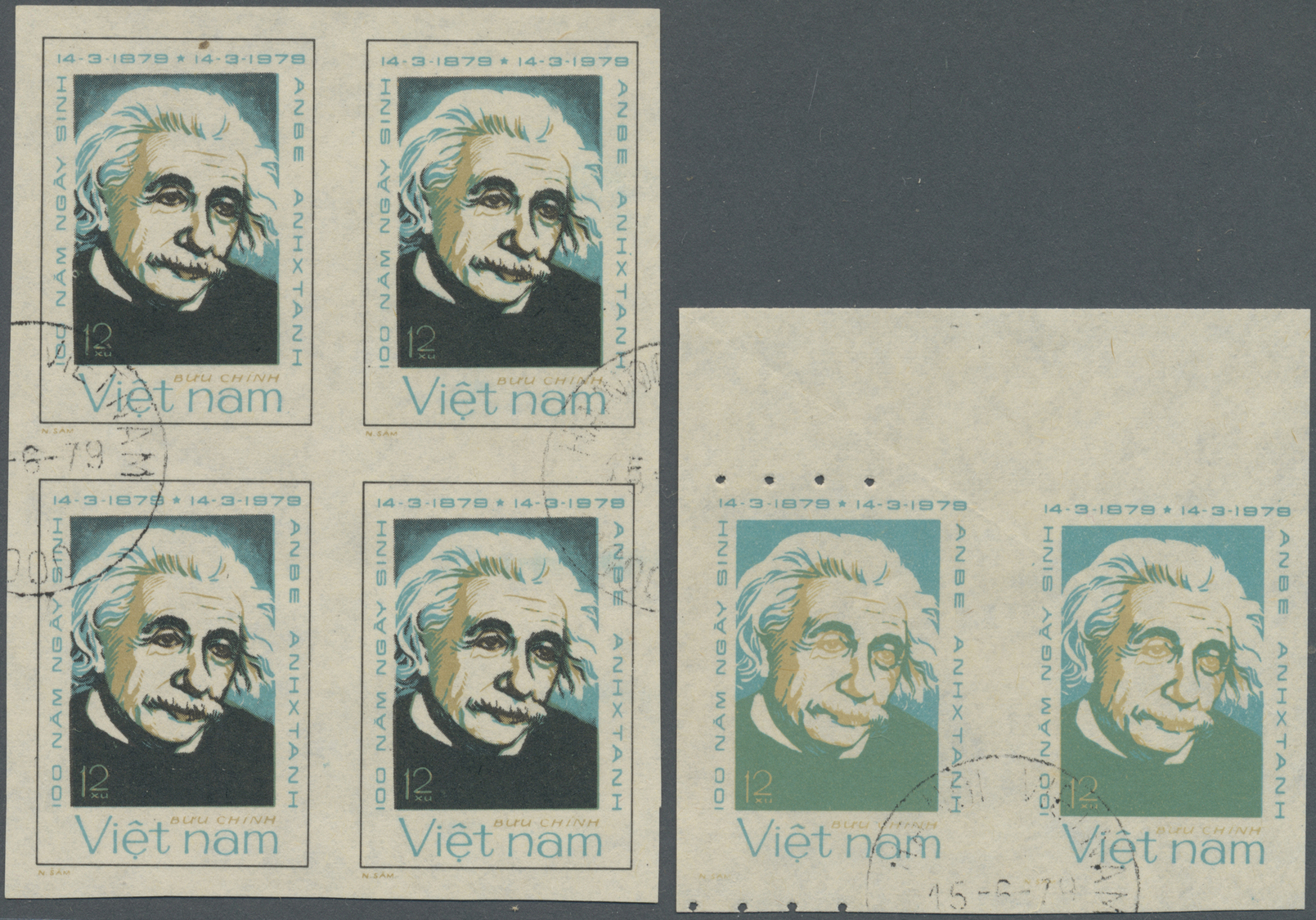 O Thematik: Persönlichkeiten - Einstein / Personalities - Einstein: Vietnam: 1979, 12 Xu 100. Geburtstag Von Albert Eins - Albert Einstein