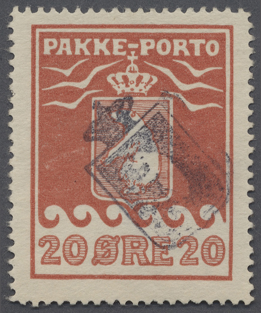 O Dänemark - Grönländisches Handelskontor: 1923, 20 Öre Mit Wappenstempel, FA Lasse Nielsen (2006): "Tryk 2 (192 - Other & Unclassified