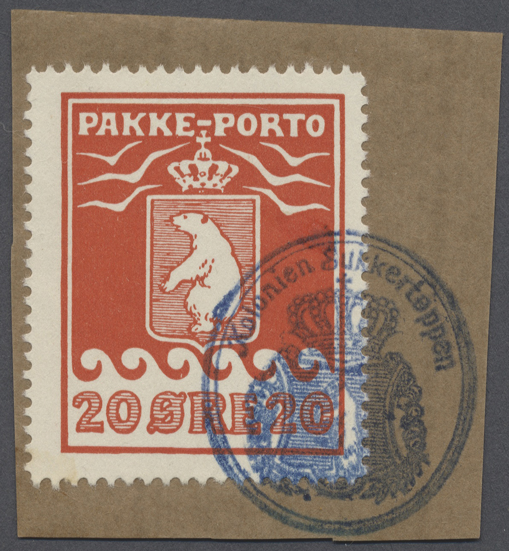 Brrst Dänemark - Grönländisches Handelskontor: 1915, 20 Öre Auf Briefstück Mit Wappenstempel "Kolonien Sukkertoppen" - Other & Unclassified