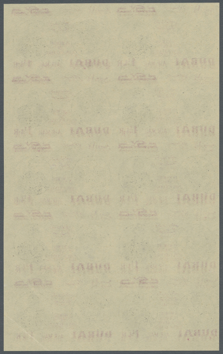 ** Thematik: Persönlichkeiten - Kennedy / Personalities - Kennedy: 1964, Dubai, 1¼r. "J.F.Kennedy" Imperf., Block Of Ten - Kennedy (John F.)