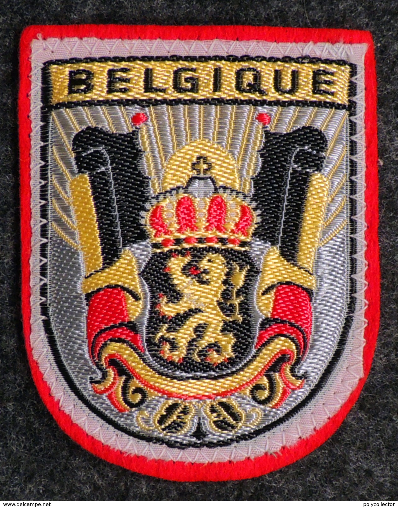 Patch Écusson Tissu Touristique : Belgique - Armoiries - Patches