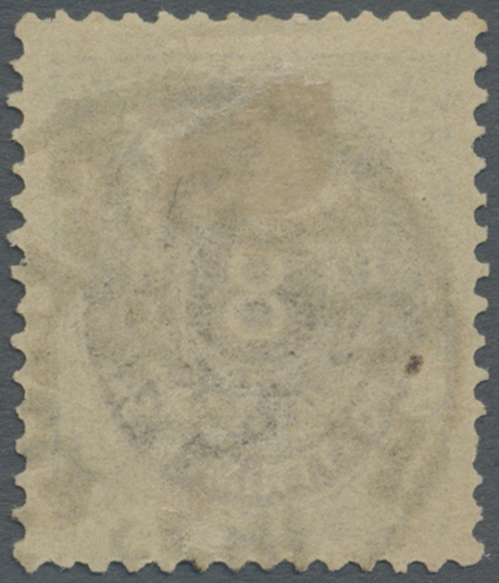 O Dänemark - Stempel: "TÖNSBERG 12.3.1873", Norwegian Cds. Clear On 8 Sk. Brown And Grey, Fine, Rare (Facit 23 B - Franking Machines (EMA)