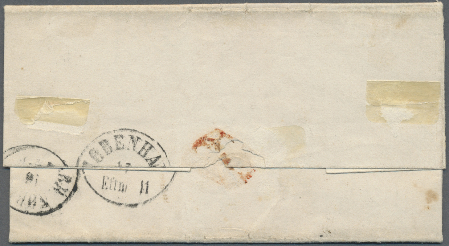 Br Dänemark - Besonderheiten: 1864, "FELTPOST No.1 14.4. P.1", Clear Strike On Folded Letter (dated Augustenburg) - Autres & Non Classés