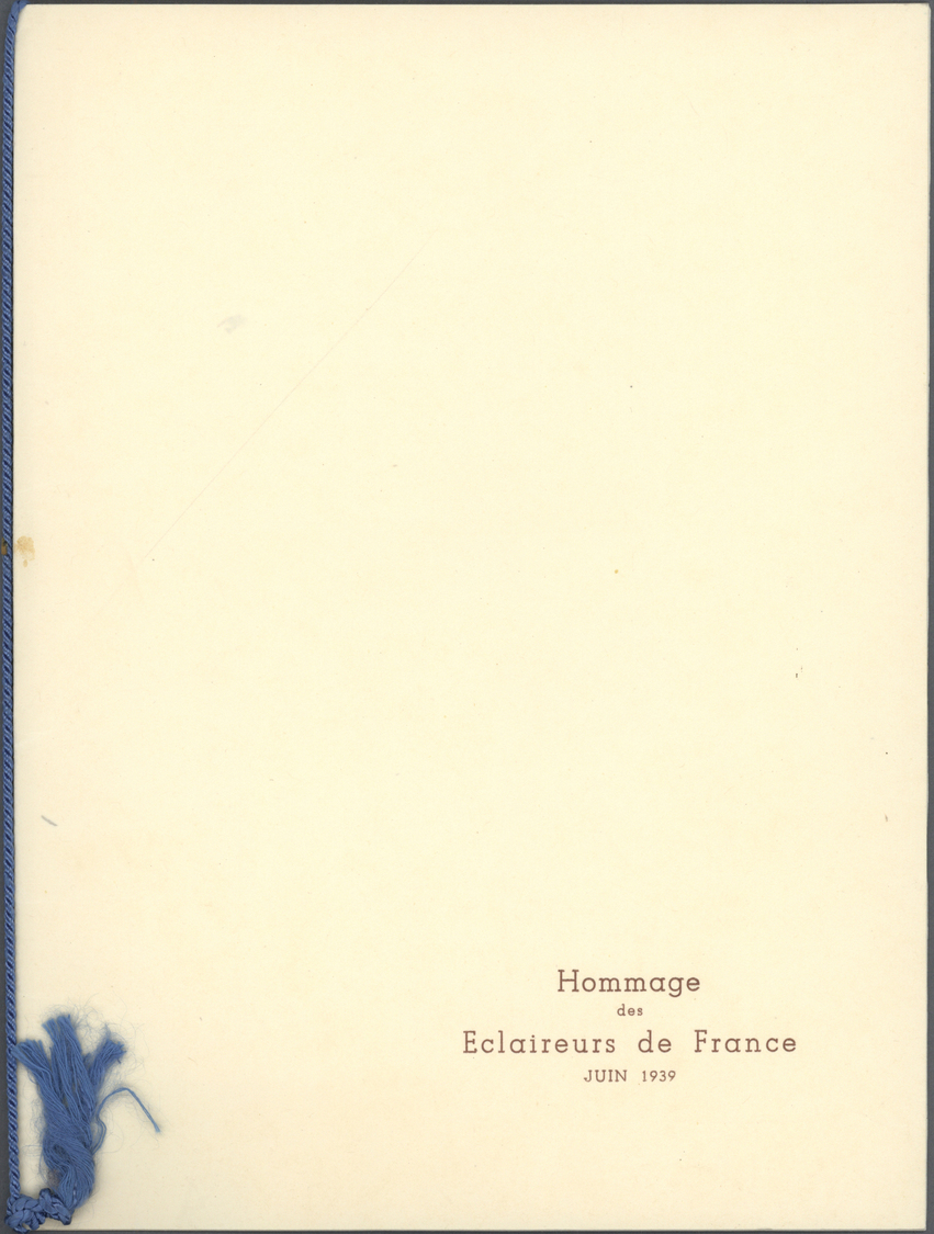 Thematik: Pfadfinder / Boy Scouts: 1939, Scouts De France. Fascicule De 4 Pages "Hommage Des Eclaireurs De France, Juin - Other & Unclassified