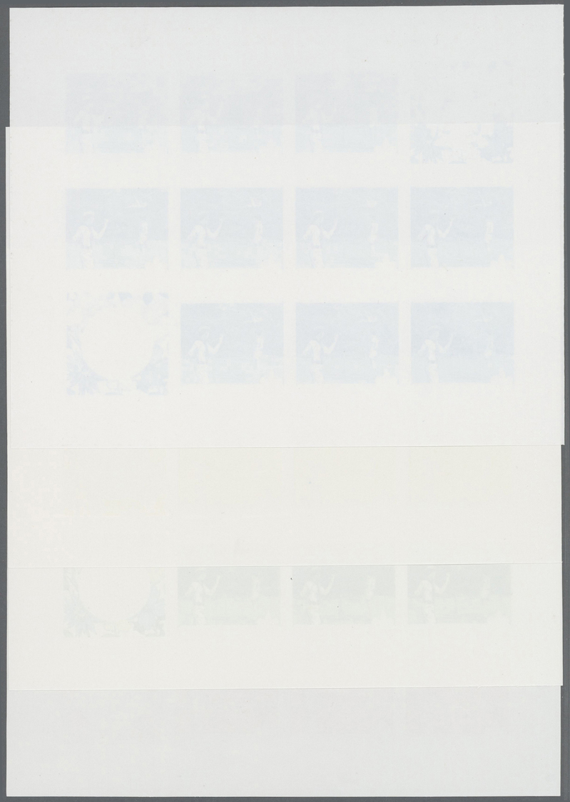 ** Thematik: Pfadfinder / Boy Scouts: 1969, Cook Islands. Imperforate, Progressive Proof (8 Phases) For The Miniature Sh - Other & Unclassified