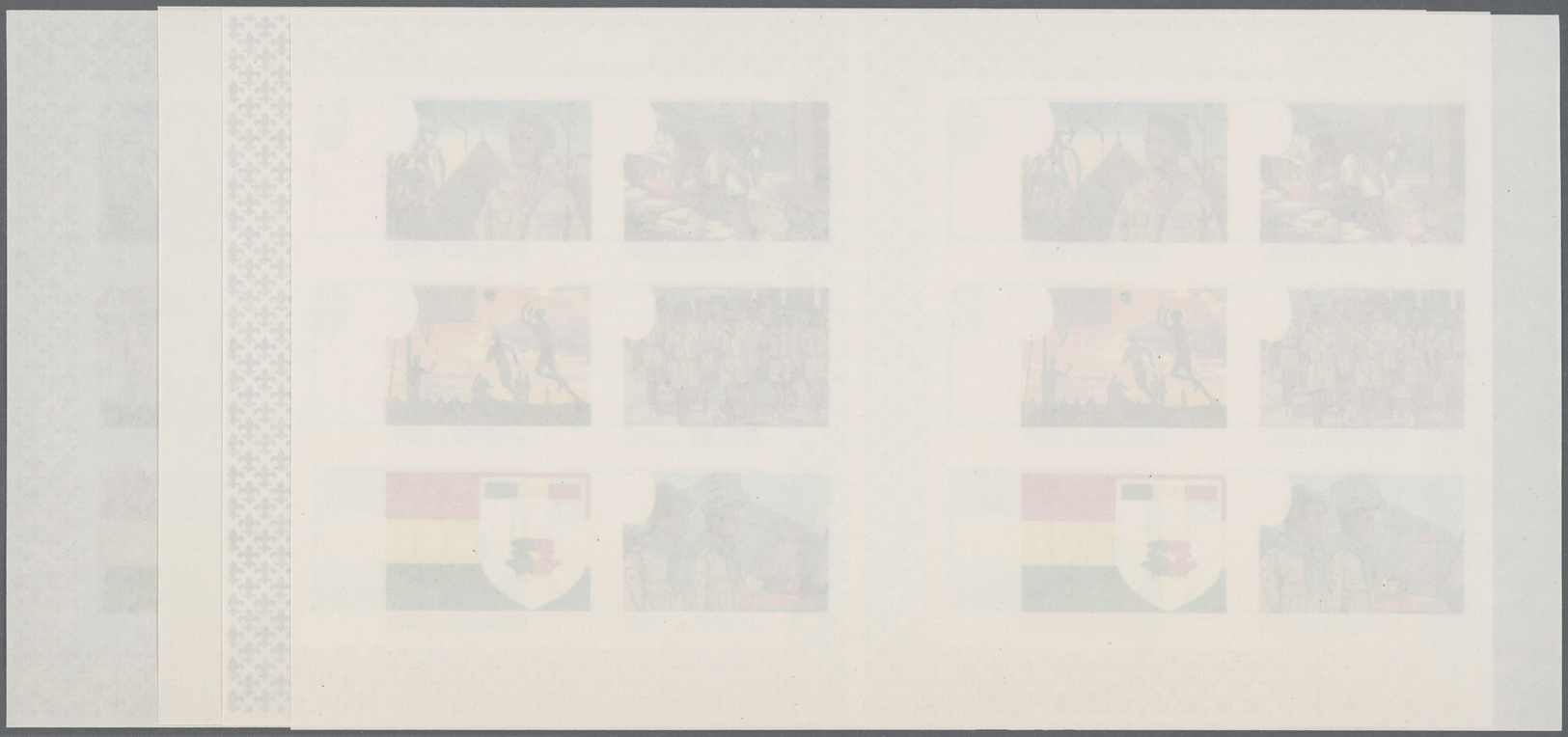 ** Thematik: Pfadfinder / Boy Scouts: 1969, Guinea. Collective, Progressive Proof (8 Phases) For The Miniature Sheet Of  - Other & Unclassified