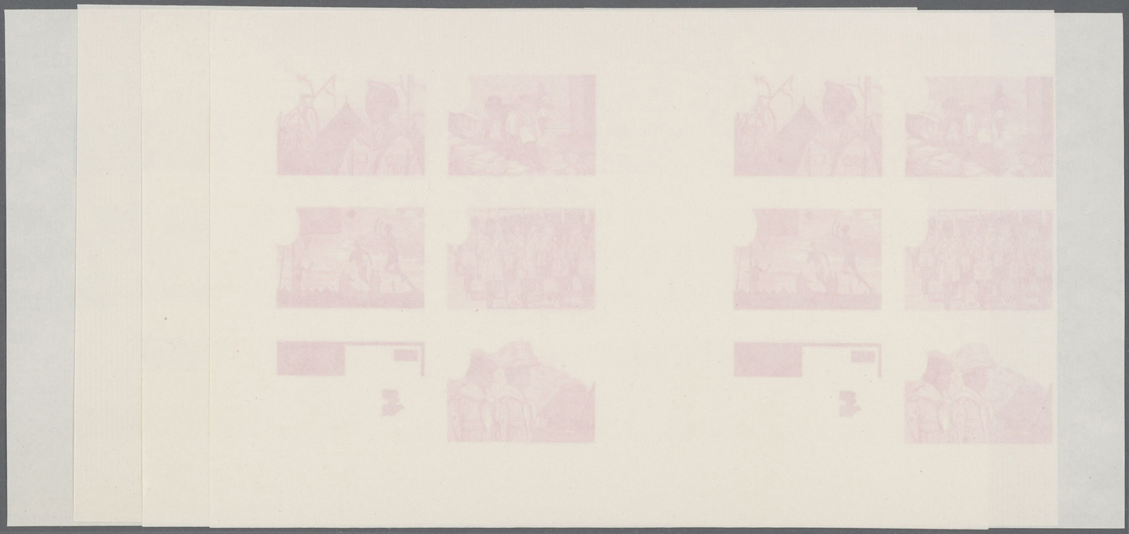 ** Thematik: Pfadfinder / Boy Scouts: 1969, Guinea. Collective, Progressive Proof (8 Phases) For The Miniature Sheet Of  - Other & Unclassified