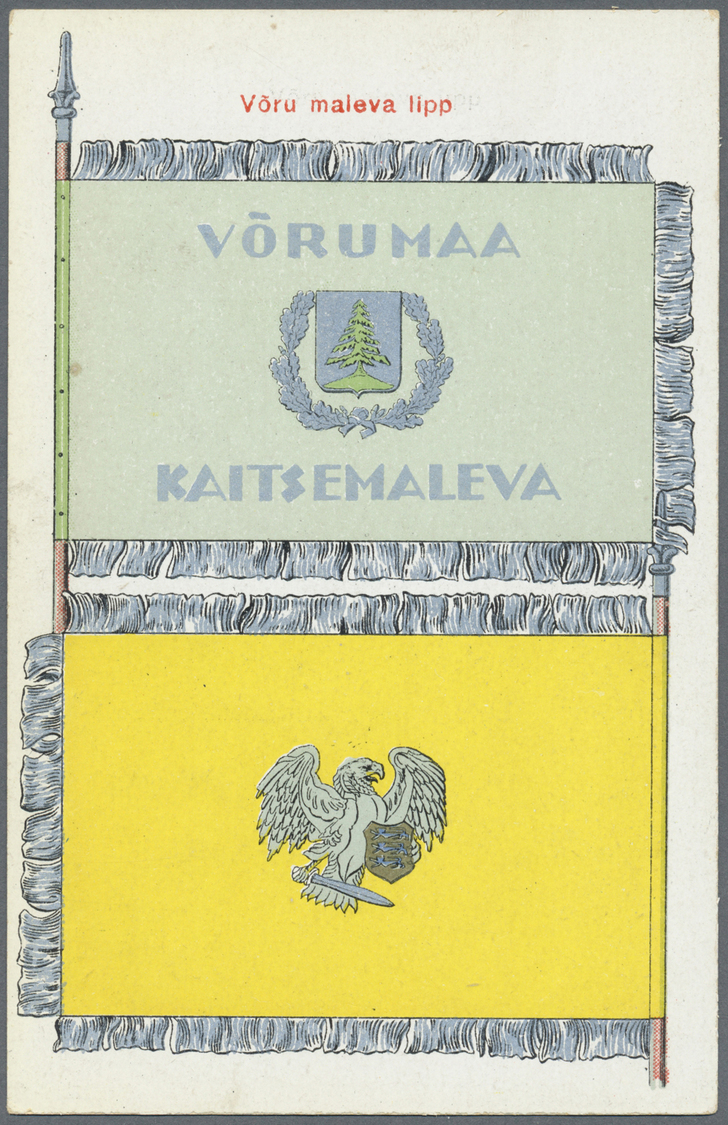 Estland - Besonderheiten: 1925. Picture Postcard Set Of 15 Unused Cards Showing The Various Flags Of The Eston - Estonia