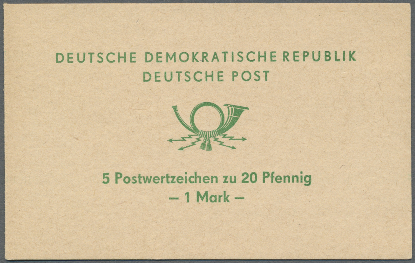 ** DDR - Markenheftchen: Posthorn Grün, Postfrisches Qualitätsstück Und Große Sondermarkenheftchenrarit - Carnets