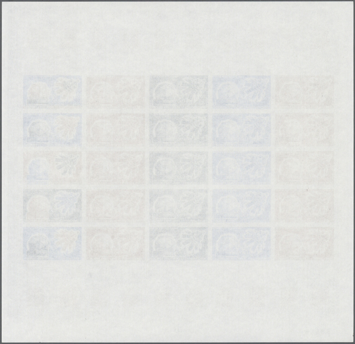 ** Thematik: Raumfahrt / Astronautics: 1979, F.S.A.T. Complete Color Proof Sheet Of 25 For The 1.90fr Value Of The Airma - Other & Unclassified