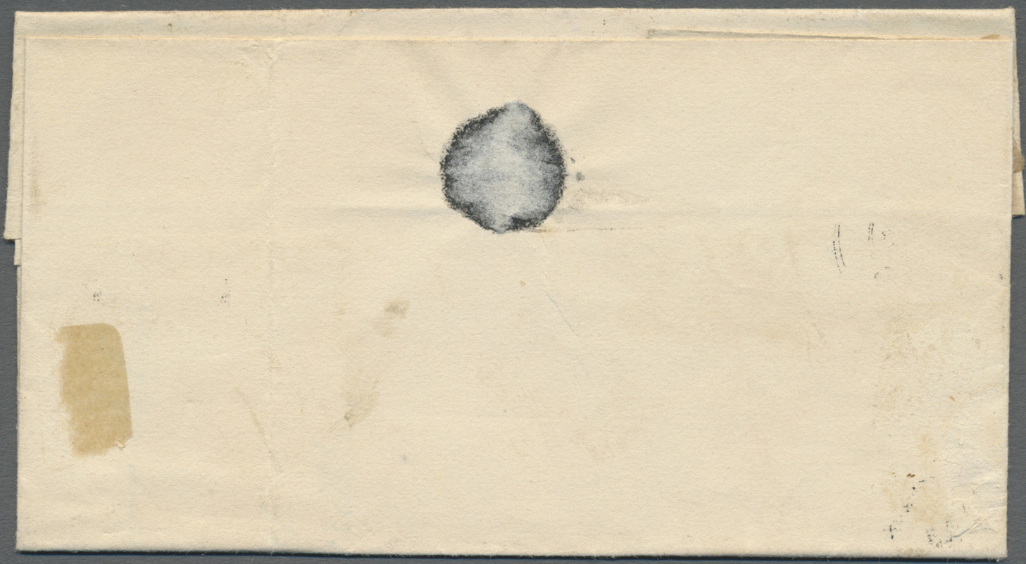 Br Frankreich: 1856, 10c. Bistre "Empire Nd", Single Franking On Near-distance Lettersheet Written At "Olizy 1 Fe - Oblitérés