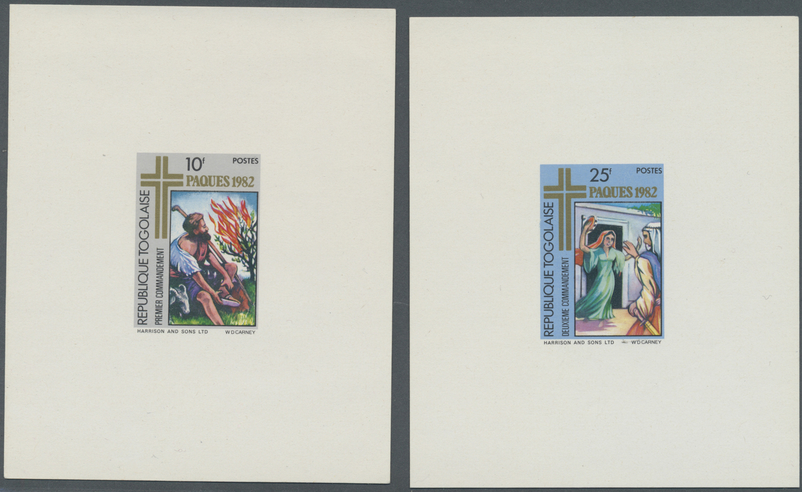 Thematik: Religion / Religion: 1982, Togo. DeLuxe Proof Sheets For The Complete EASTER Series (9 Stamps And 1 S/s) Showi - Other & Unclassified
