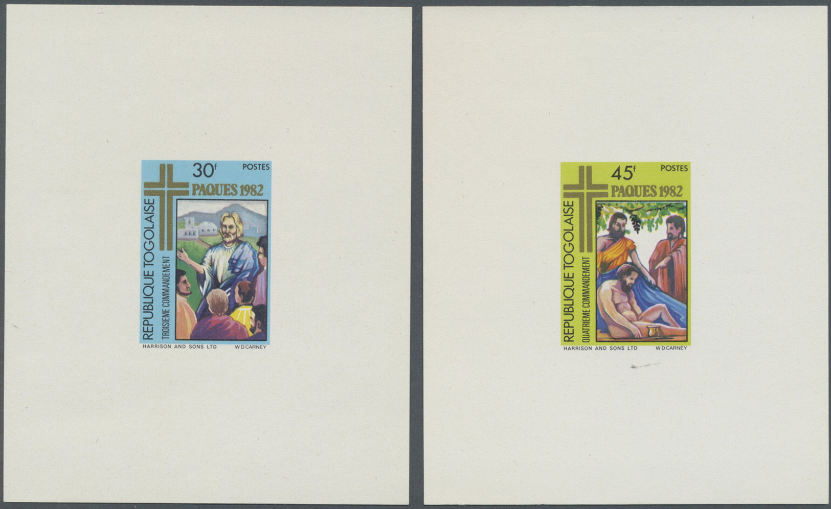 Thematik: Religion / Religion: 1982, Togo. DeLuxe Proof Sheets For The Complete EASTER Series (9 Stamps And 1 S/s) Showi - Other & Unclassified