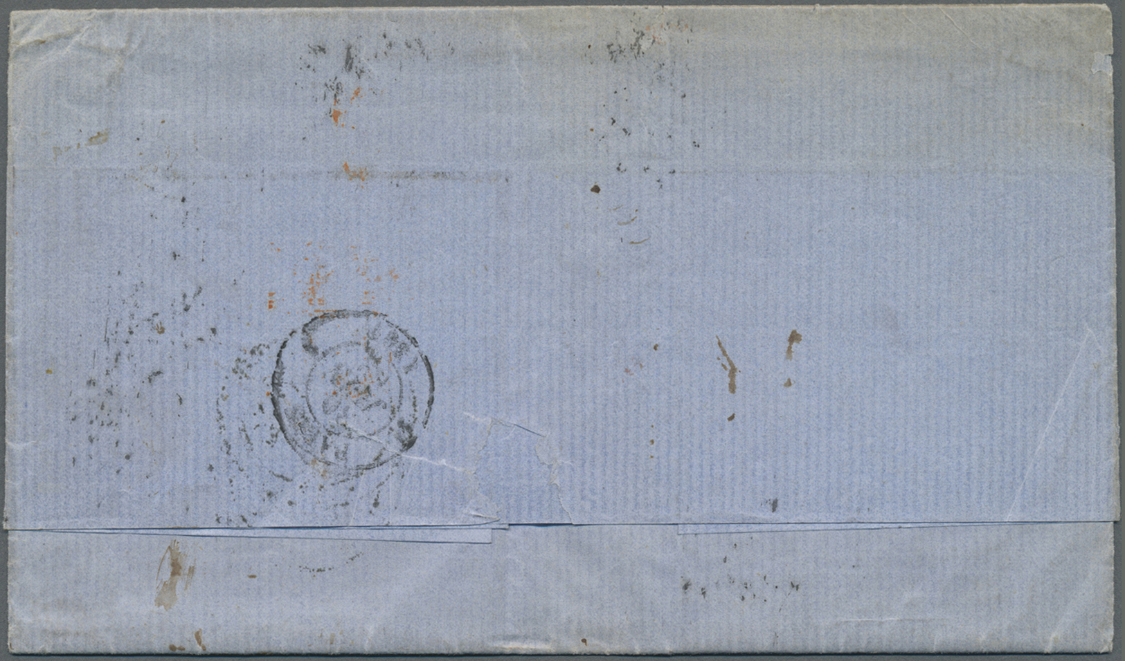 Br Frankreich: 1863, 80c. Rose "Empire Nd", Three Copies On Lettersheet With Complete Message (written In Spanish - Used Stamps