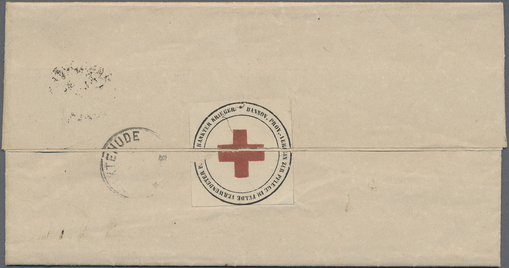 Br Thematik: Rotes Kreuz / Red Cross: 1870 Deutsches Reich Portofreier Brief Vom "Vorstand Des Provinzial, Verein Zur Pf - Red Cross