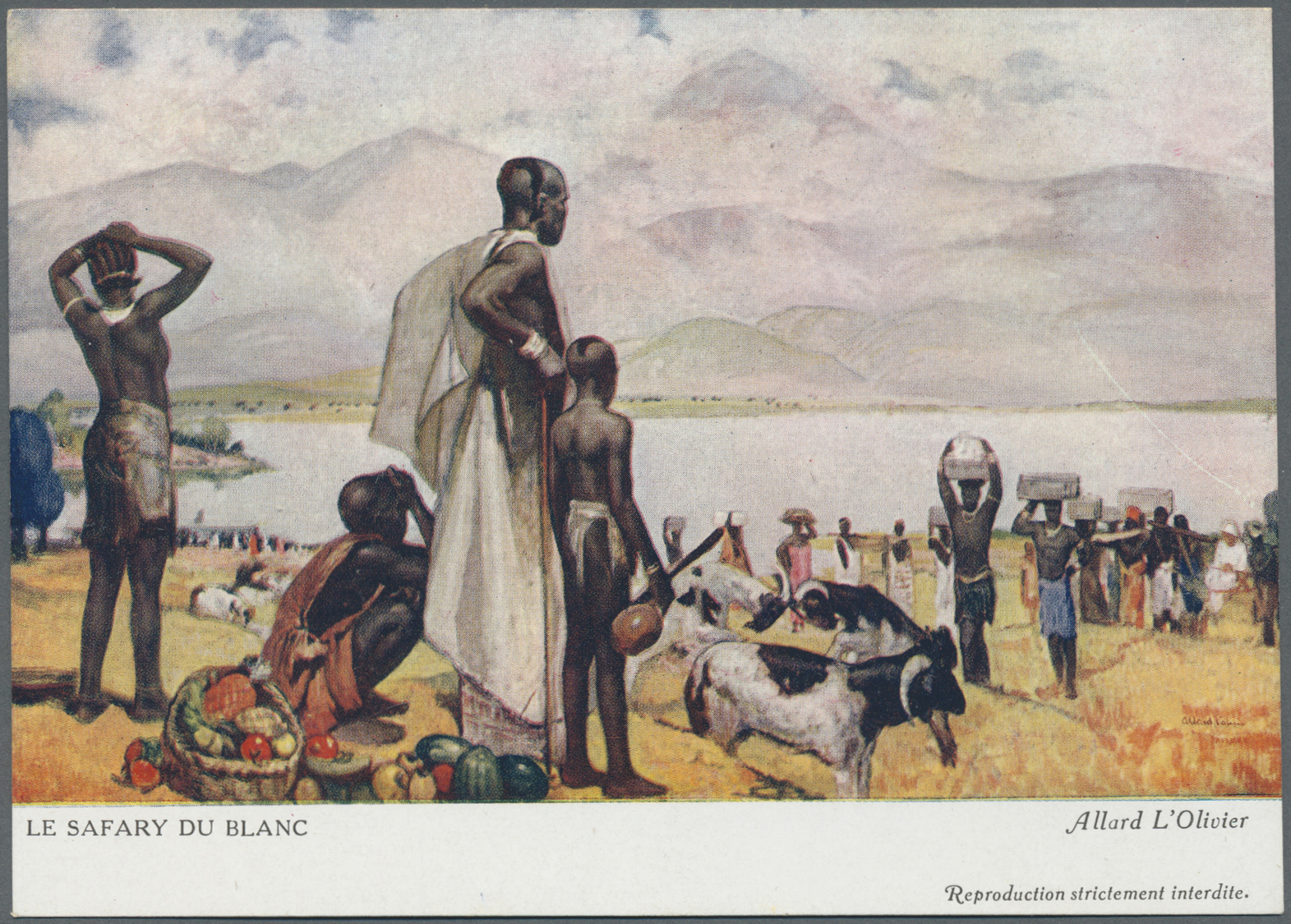 Thematik: Rotes Kreuz / red cross: 1931, Serie von 14 Ansichtskarten mit Umschlag zum Thema Rotes Kreuz mit landestypisc