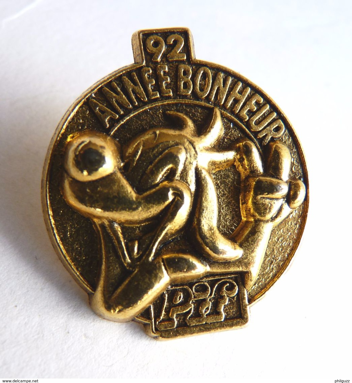 PIN'S PIF 92 ANNEE BONHEUR (2) Pif Gadget - Pins