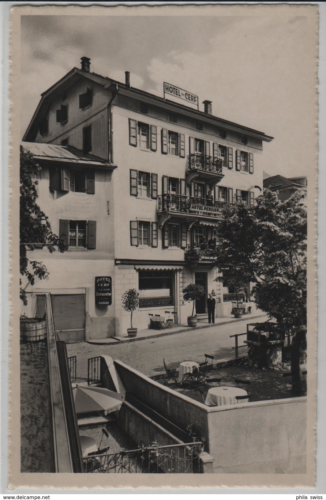 Le Sepey (Vaud) Hotel Pension Du Cerf - Animee - Photo: E. Kull - Autres & Non Classés