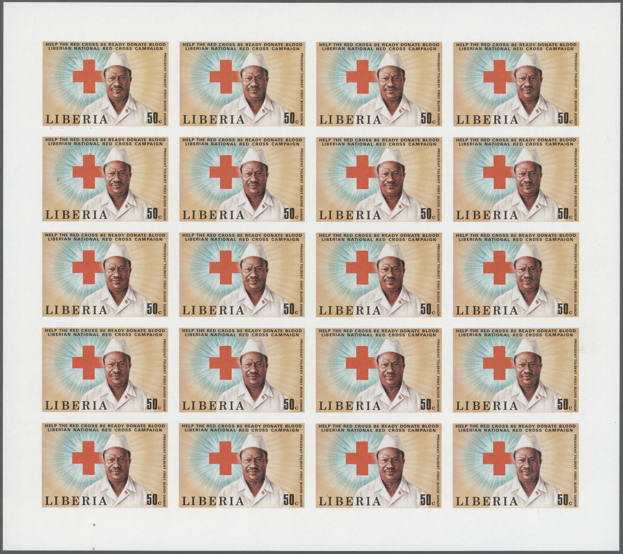 ** Thematik: Rotes Kreuz / Red Cross: 1979, Liberia. Complete Set NATIONAL RED CROSS (2 Values) In Imperforate Miniature - Croix-Rouge