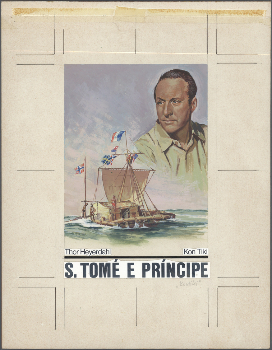 Thematik: Seefahrer, Entdecker / Sailors, Discoverers: 1982, St. Thomas And Prince Islands. Lot With 1 Artwork For The I - Explorers