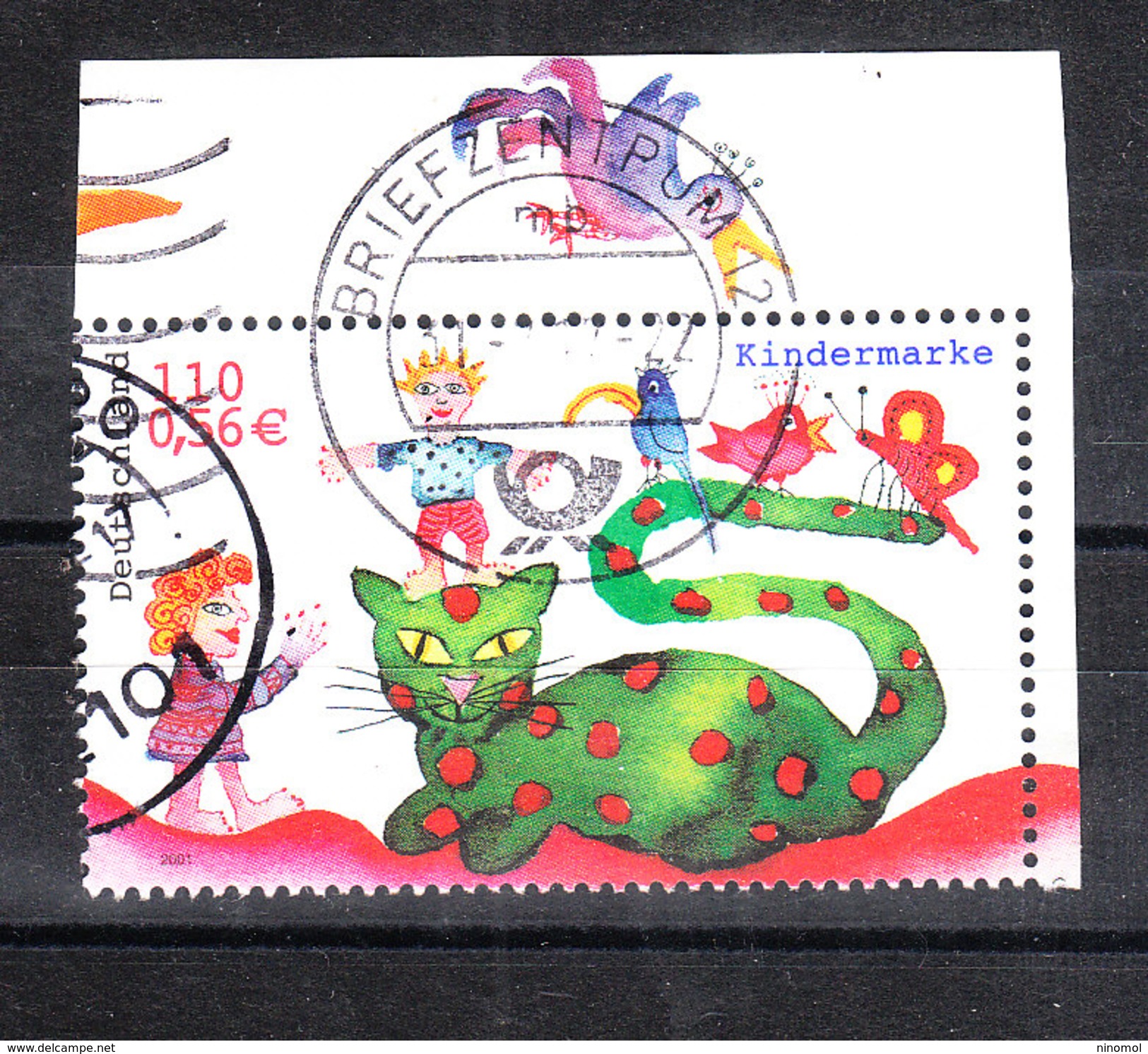 Germania  Germany   -   2004. Disegno. Gatto E Bimbi. Drawing. Cat And Puppets. From Block - Bandes Dessinées