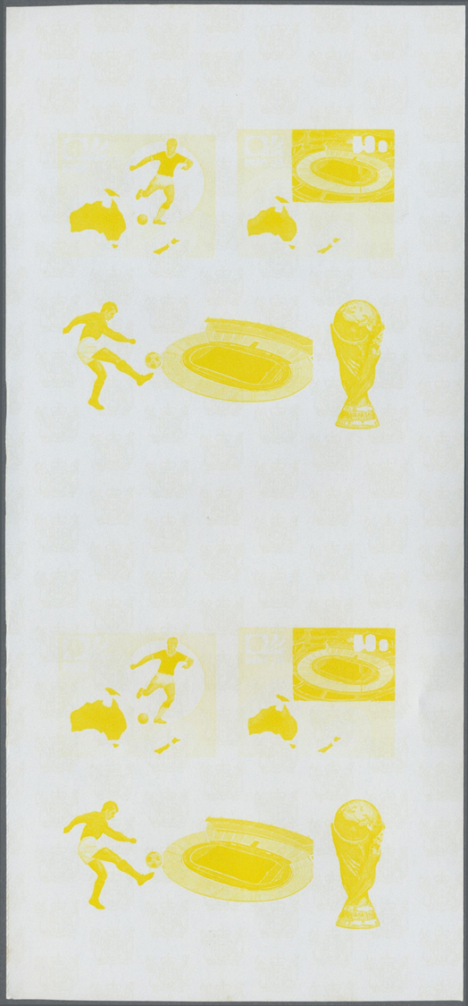 ** Thematik: Sport-Fußball / sport-soccer, football: 1974, SOCCER WORLD CUP CHAMPIONSHIP MUNICH '74 - 8 items; Cook isla